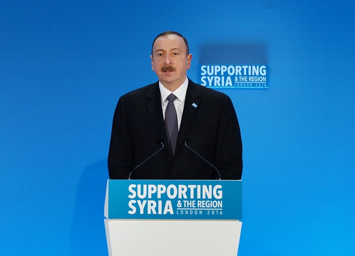 Ilham Aliyev nahm in London an Konferenz „Unterstützung für Syrien und Region“ teil 